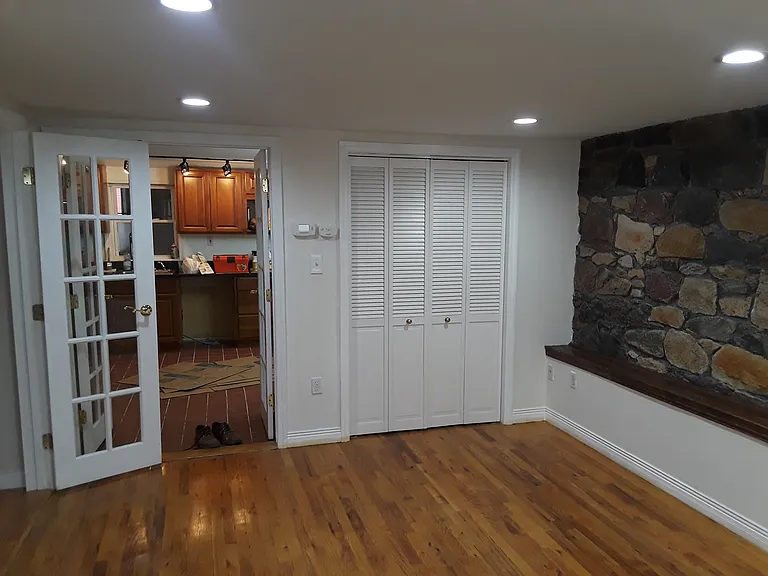Separate french doors open to Eat in Kitchen