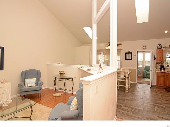 The great room area, kitchen, living room