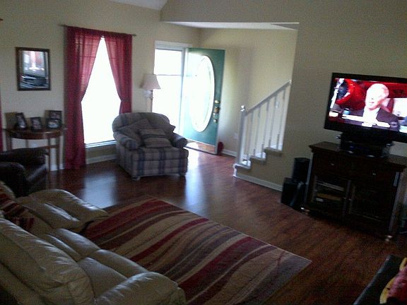 livingroom view from bedroom hallway