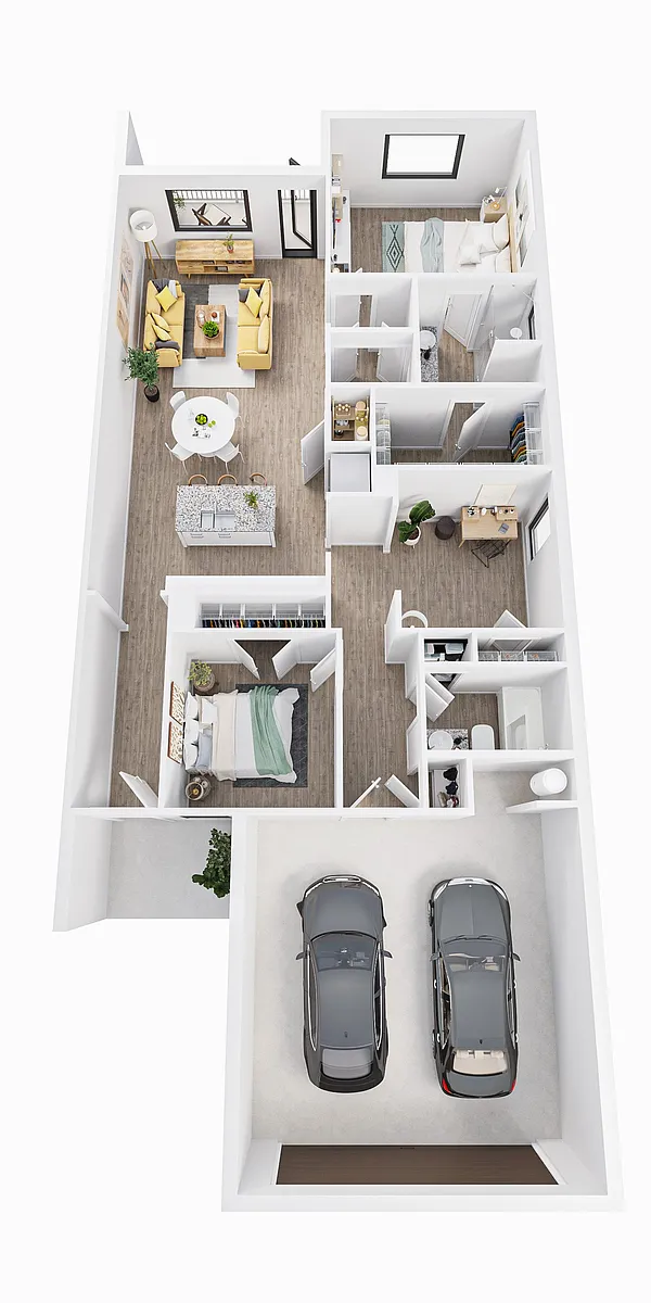 Floor plan Southern Oak with Flex Space