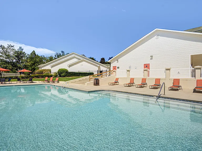 Refreshing Swimming Pool with Lounge Chairs