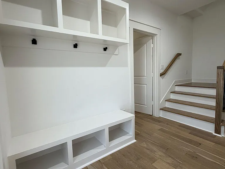 Hang up your jacket and stay awhile in our shared communal entry.