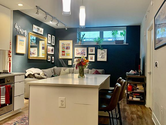 Kitchen set up with furniture