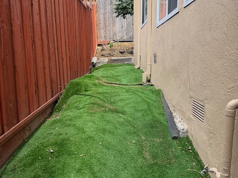 Side yard with private entrance