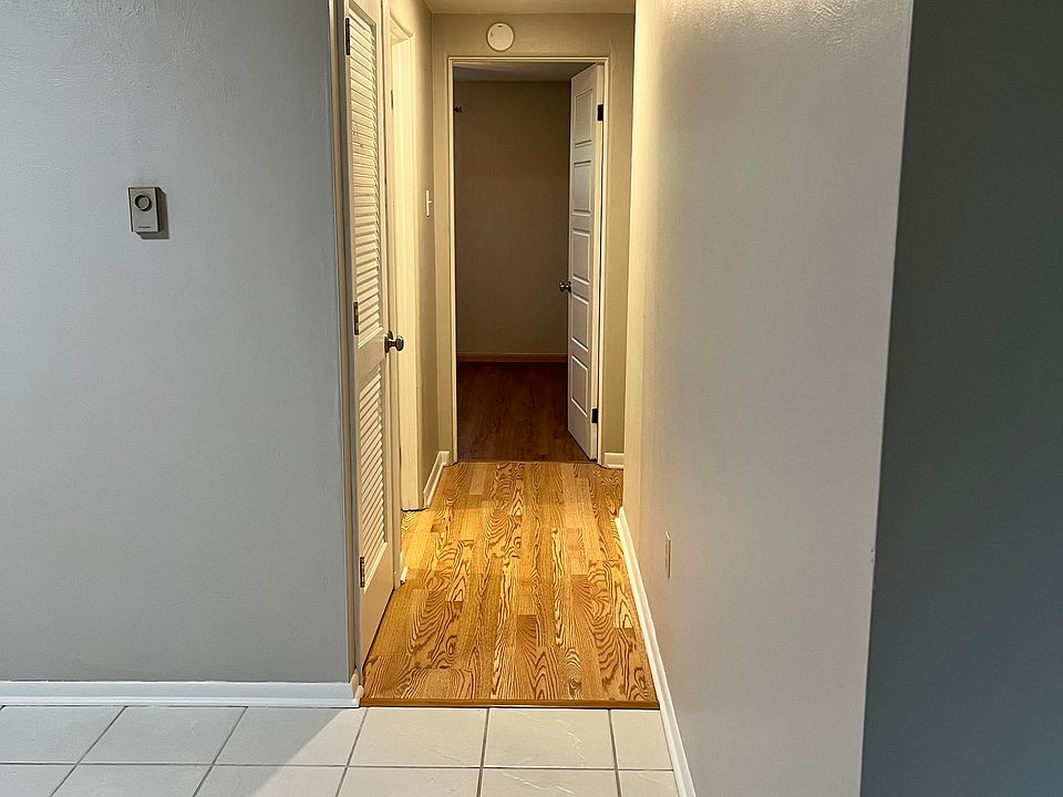 Entrance to unit looking down hallway