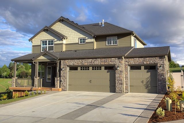 Sage Exterior with 3-Car Garage Option