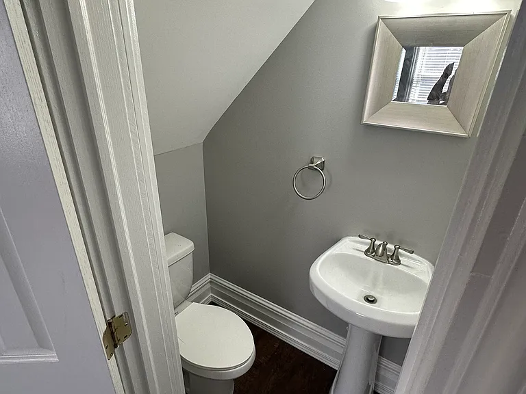 Half bathroom off the living room