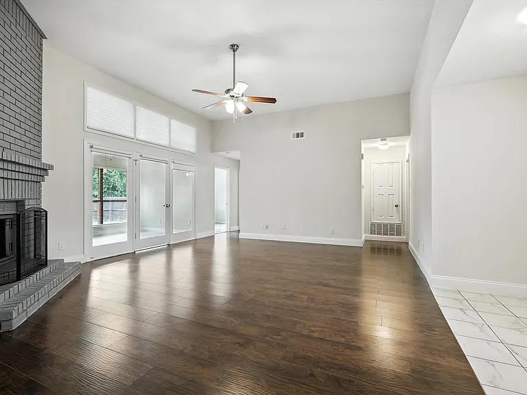 Sunroom off of the living room