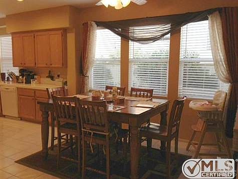 Convenient Eat-In Dining has Plenty of Room for Large Table and Hutch.