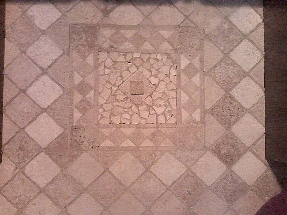 This is the tile over the kitchen sink and around the walls above countertop.