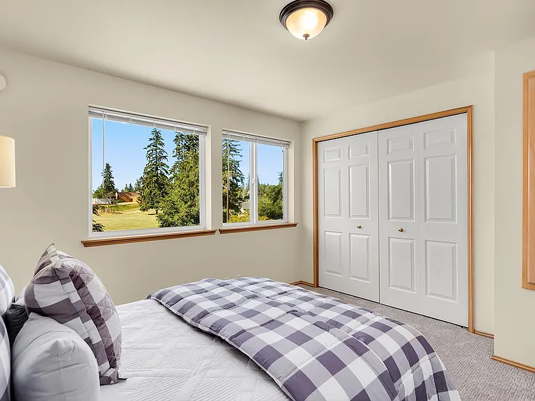 Large closets.