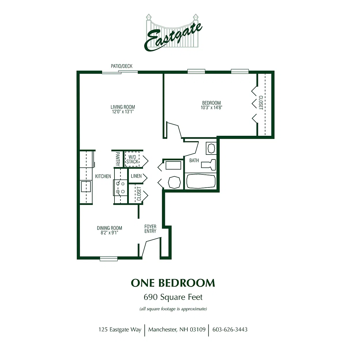 Floor plan 1 Bedroom