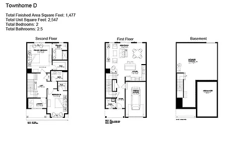 Floor plan Townhome D