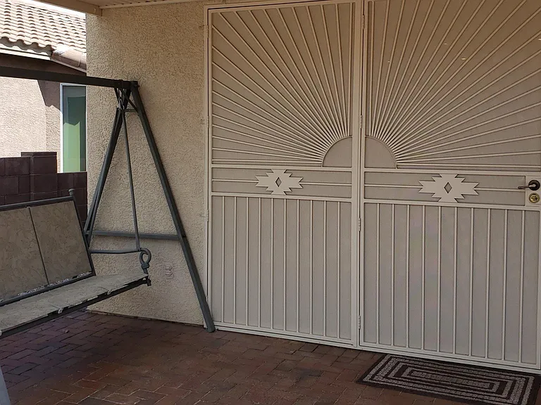 Back porch and swing