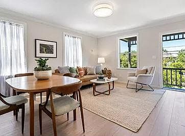 note: photo from staging of unit (July 2022). Unit will come unfurnished