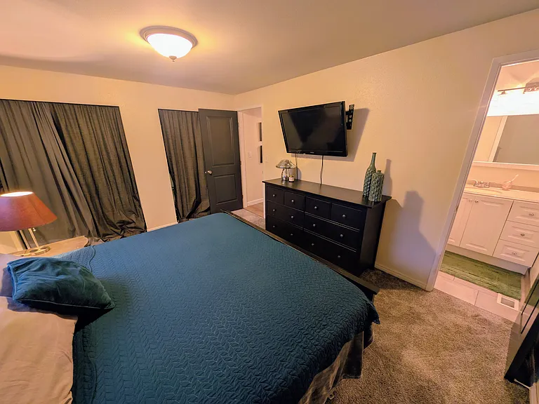 Primary Bedroom leading to Primary Bathroom