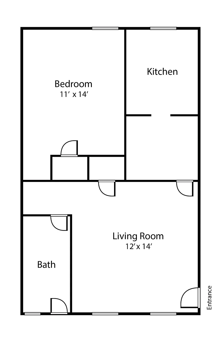 Floor plan 710 | 1 Bedroom
