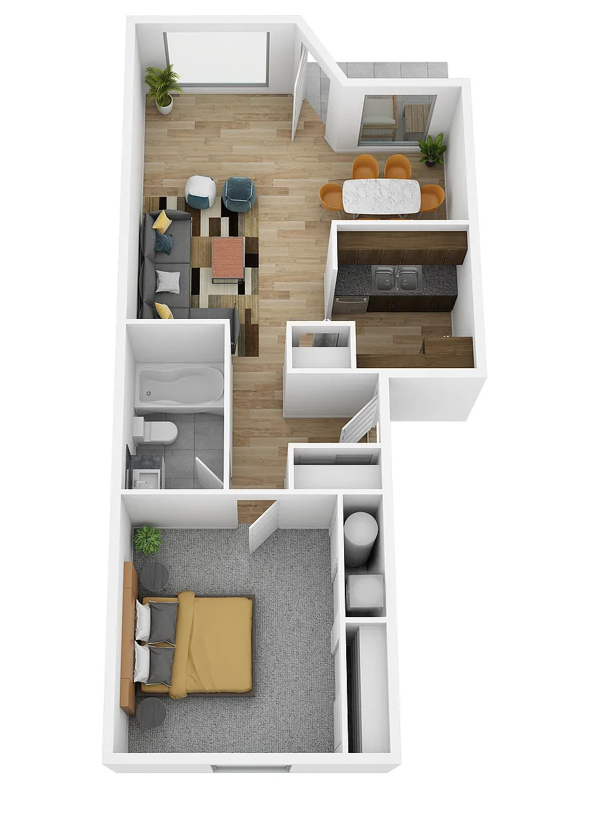 Floor plan 1X1