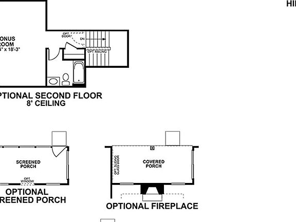 Hillsdale Floorplan Options