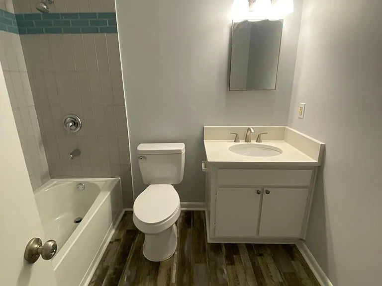 Hall and guest bathroom