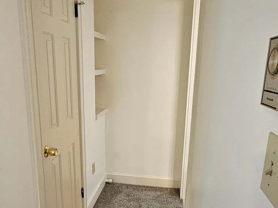 hallway to bathroom