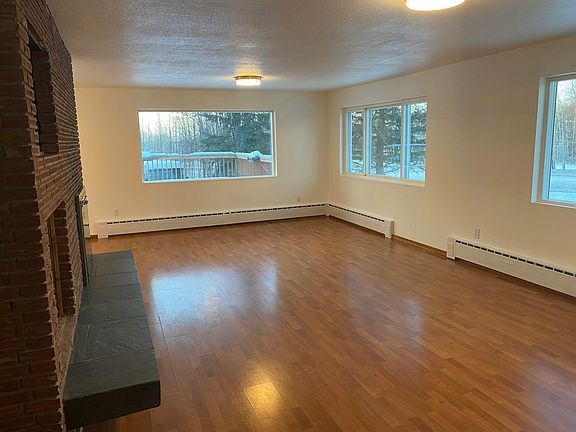 Living area with a fireplace