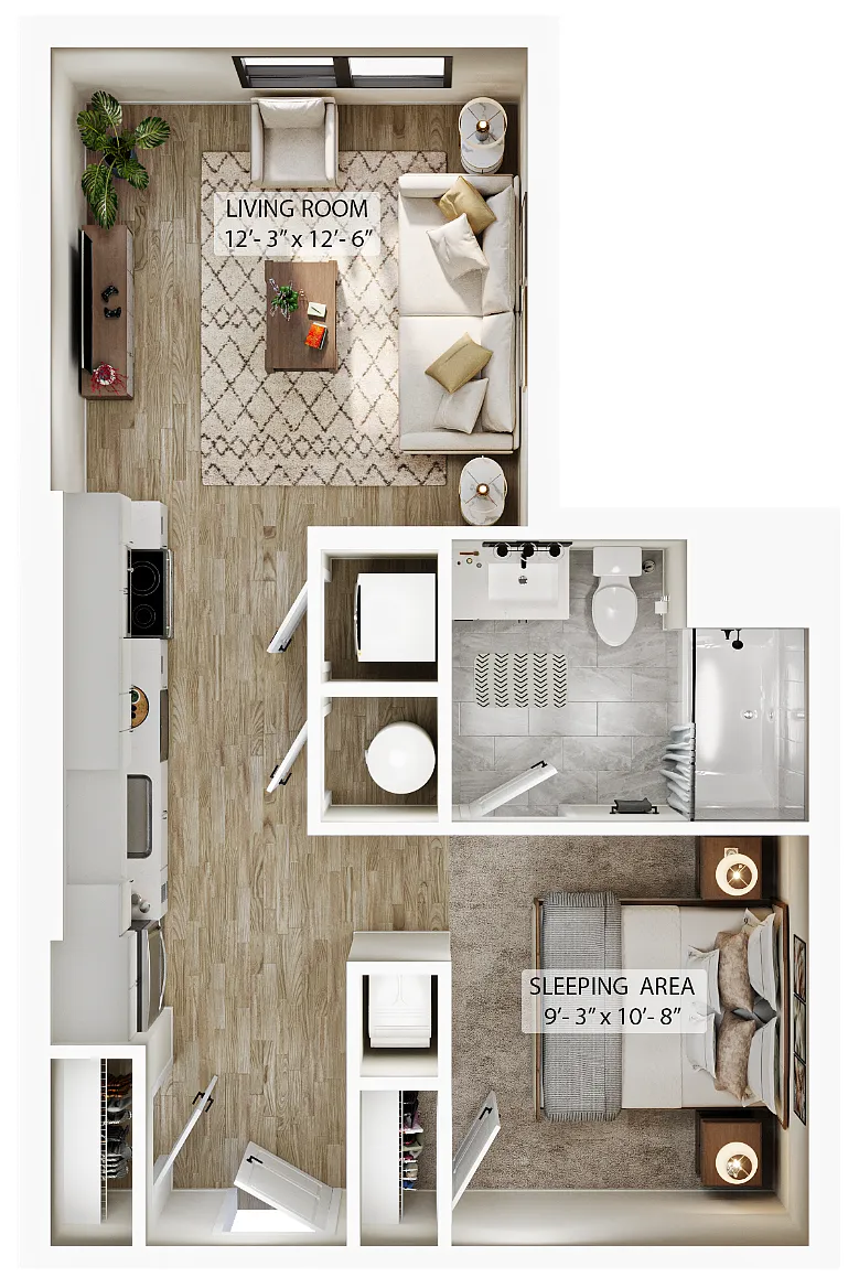 Floor plan Studio-S1