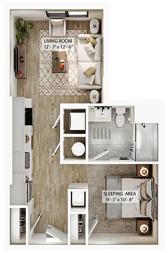 Floor plan Studio-S1