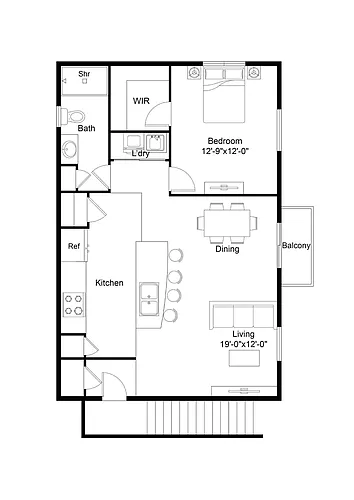 Floor plan Carriage House