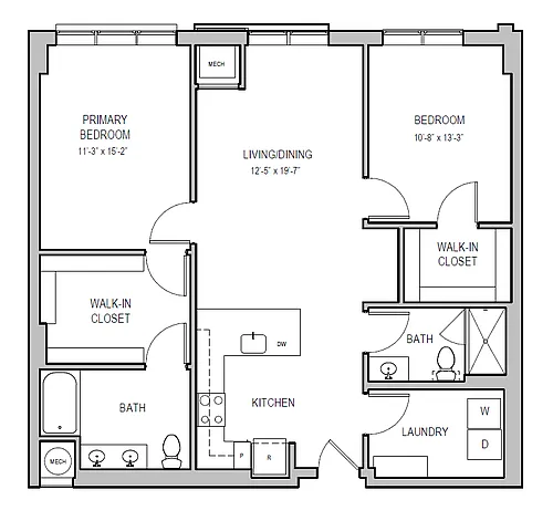 Floor plan B25A