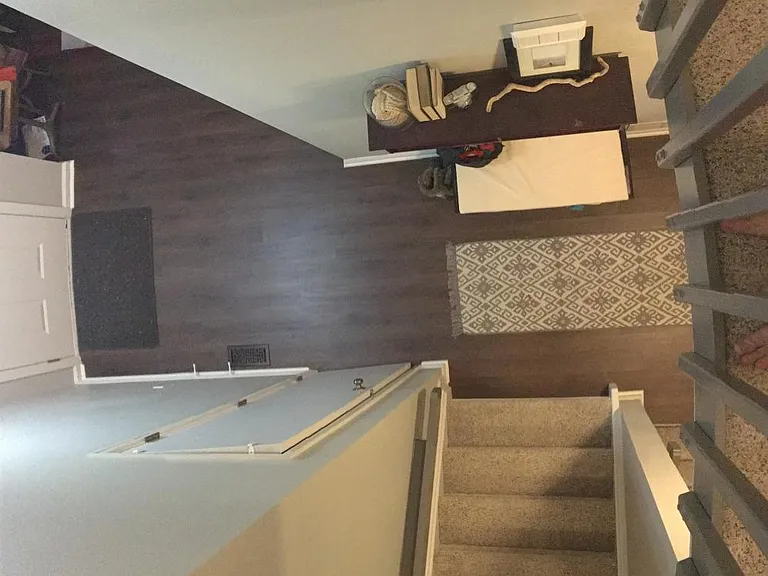 Looking down at Entry