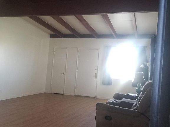 Living room with high ceilings