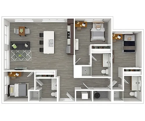 Floor plan 3X3 B
