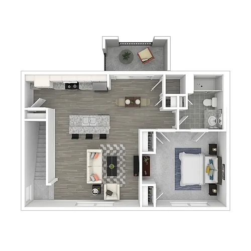 Floor plan 1X1 Carriage