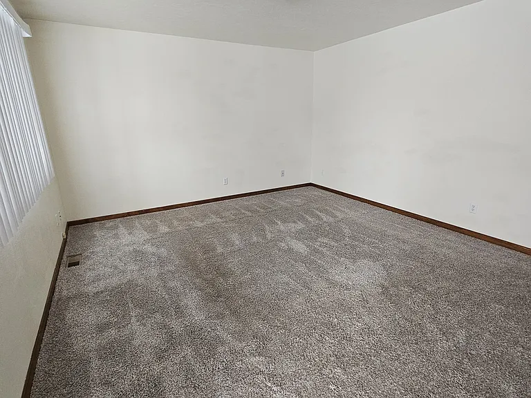 Large living room space with options for various furniture layouts.