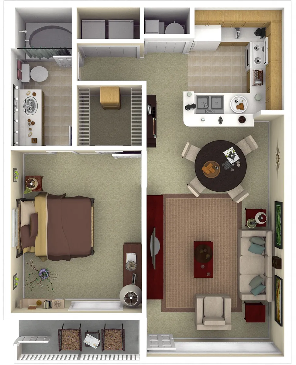 Floor plan Residence 1 Upgraded