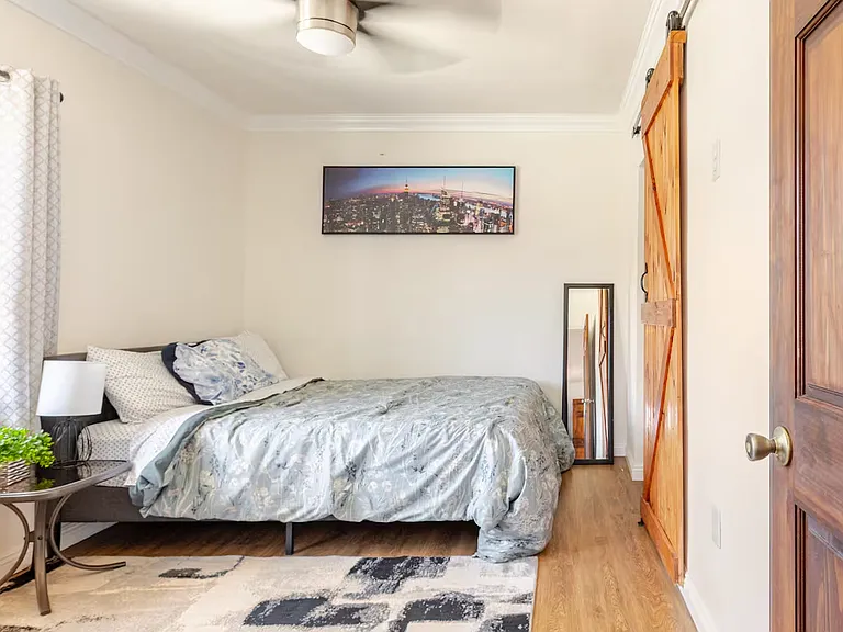 Bedroom with walk-in closet