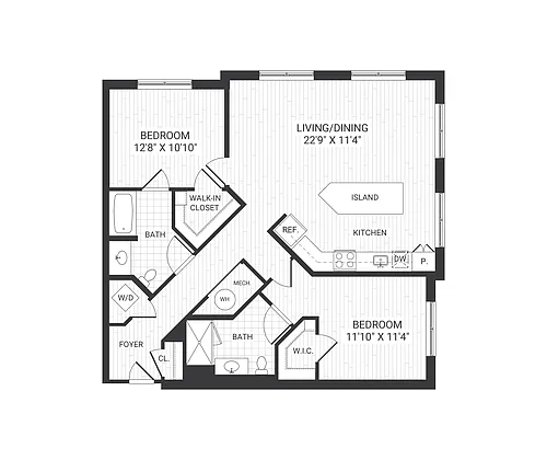 Floor plan B6