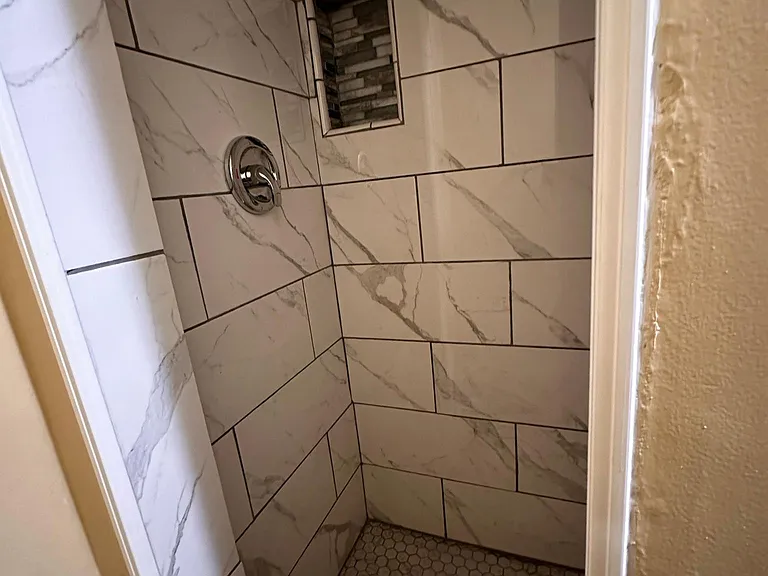 Newly renovated shower