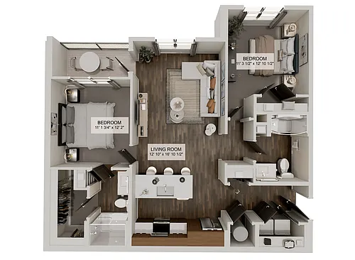 Floor plan The Aurora (B1P)