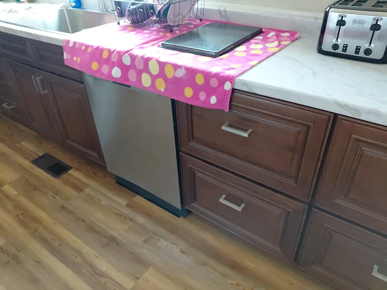 kitchen sink and dishwasher