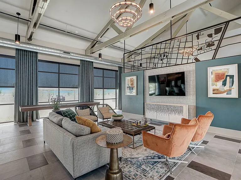 Modern community spaces designed for gathering and relaxing.