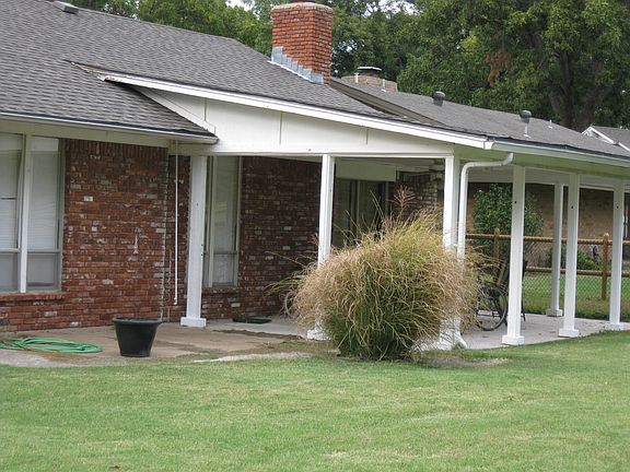 large covered back porch