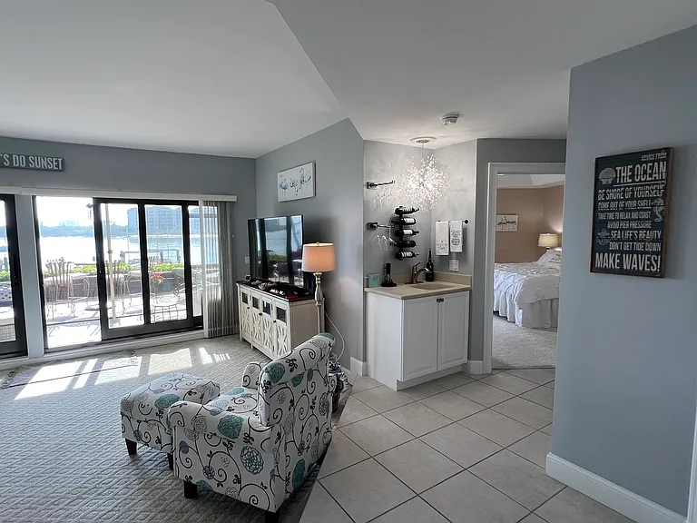 Standing in dining room looking towards master bedroom.