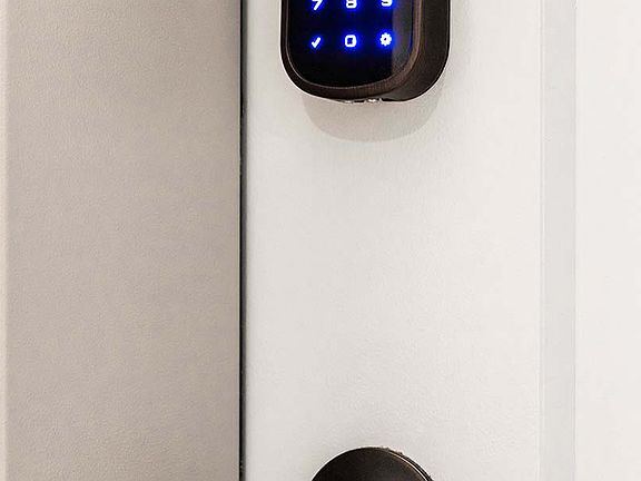 Let in friends, family or a dog walker remotely, with peace of mind! Smart home tech available in every home!
