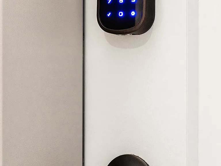Let in friends, family or a dog walker remotely, with peace of mind! Smart home tech available in every home!