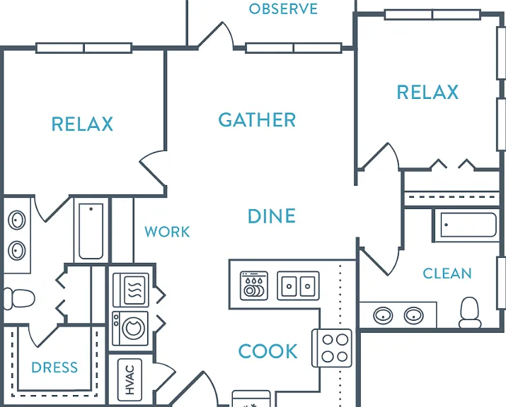 Sea Glass Floorplan Diagram