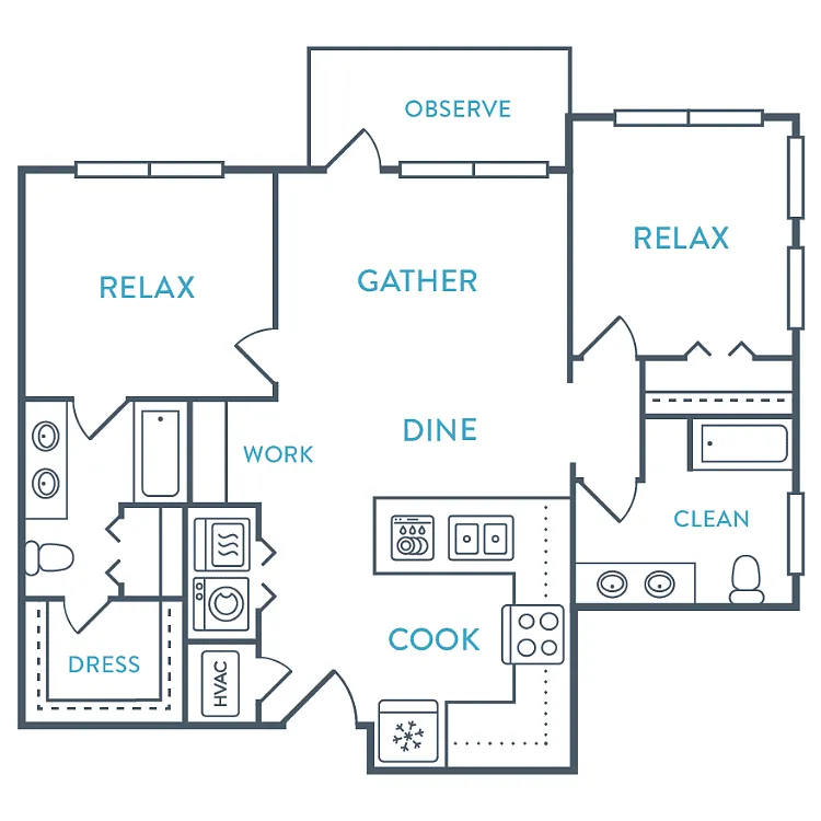 Floor plan Sea Glass
