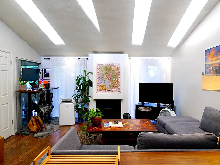 Skylights during the late afternoon