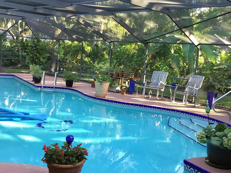 Heated pool with two wonderful rocking chairs